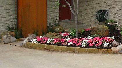 Milsap Stone Border with Boulders and River Rock